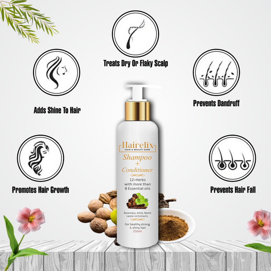 Hairelix Herbal Shampoo|100% Organic| 200ML