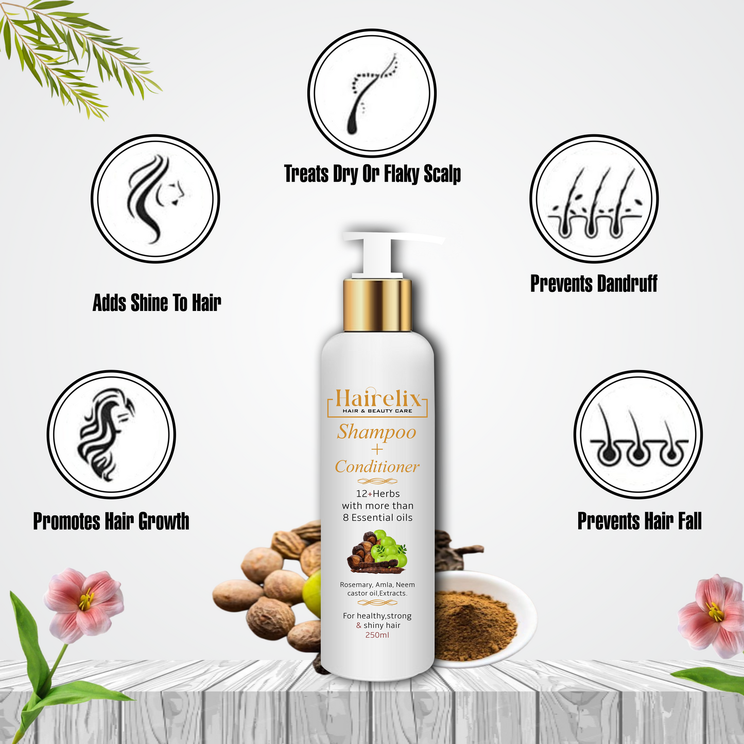 Organic Hair Oil | Hairelix Hair Food Oil | 200ML