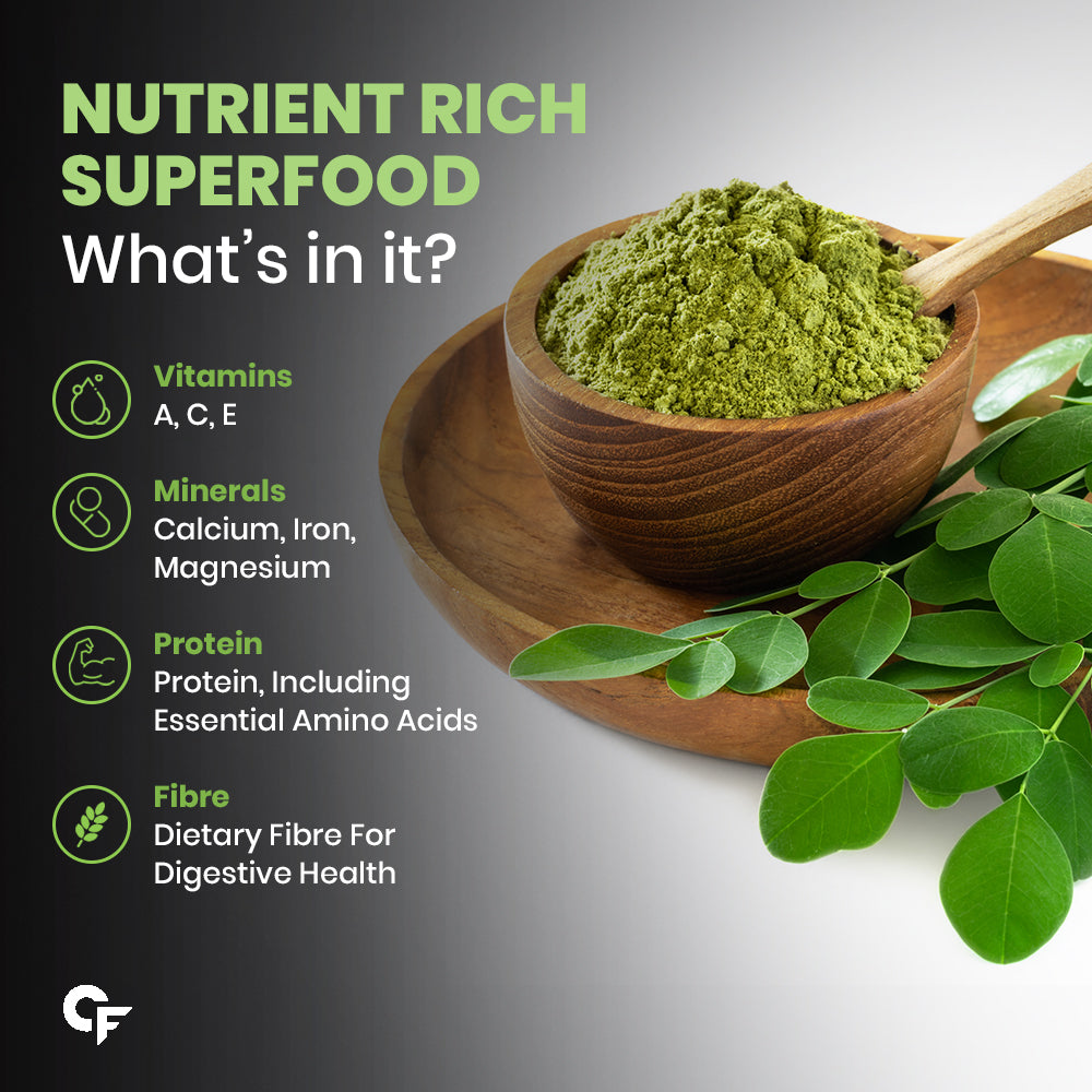 Moringa Leaves Powder - Raw, Pure, Natural - Moringa Powder Oleifera