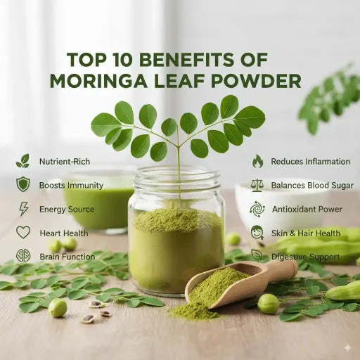 Moringa Leaves Powder - Raw, Pure, Natural - Moringa Powder Oleifera