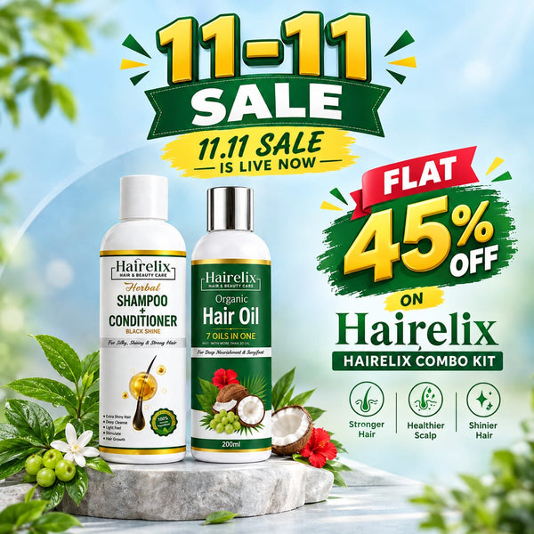 Special  Offer Buy Hairelix Hair Oil+Shampoo in Just 1999 Rs.